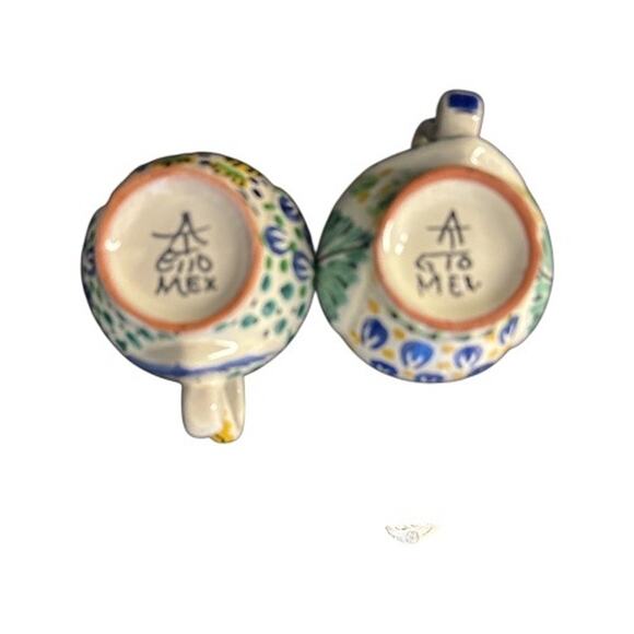 Anthropologie Gorky Gonzalez Mexican Pottery Hand Painted Owl Mug Set of 2 - Picture 6 of 10